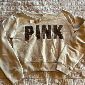 Pink crop sweater